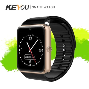 1.3 colių jutiklinis ekranas, Smart Žiūrėti KEYOU-GT08 TF SIM Smart Watch Vyrų, Moterų Sporto Bluetooth Laikrodį, Skirtą 