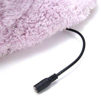 1 Pora USB Šildomos Batai Šildomos Skalbti Šilčiau Kojas, Batus Pliušinis Šiltas Elektros Šlepetės Ornamentu