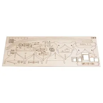 1 Set Burlaivis Žaislai, Montavimas Statybos Rinkiniai Laivo Modelį WoodenSailing Modelis Sumontuoti Mediniai Rinkinys 
