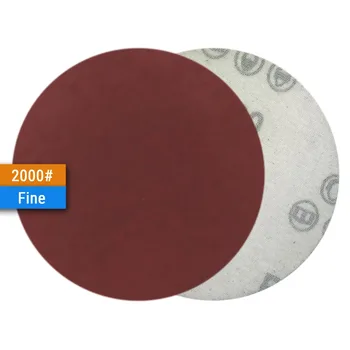 10VNT 6 Colių(150mm) Aliuminio Oksido Hook&Loop Raudona Grūdų Šlifavimo Diskai, Medienos apdirbimo Dremel Įrankiai Šlifavimo Reikmenys