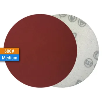 10VNT 6 Colių(150mm) Aliuminio Oksido Hook&Loop Raudona Grūdų Šlifavimo Diskai, Medienos apdirbimo Dremel Įrankiai Šlifavimo Reikmenys