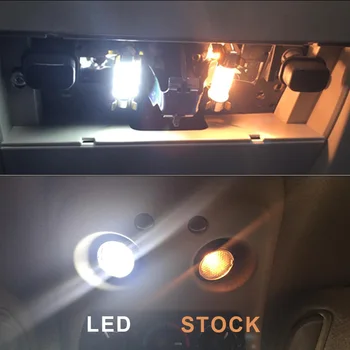 15vnt Canbus Balta Interjero LED Šviesos Paketas Rinkinys, Skirtas 