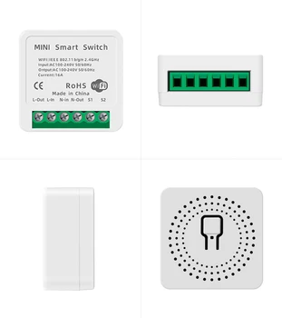 16A MINI Wifi Smart Switch Laikmatis Belaidžio Perjungtuvai, Skirti 