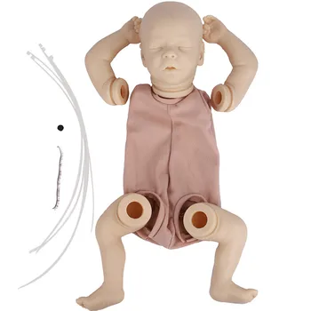 17inch Unpainted Nebaigtų Lėlės Reborn Baby Doll Rinkiniai Žaislas Minkštas Rankas Dalys 