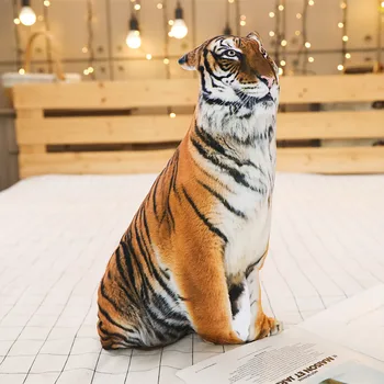 1pc 50/70cm Modeliavimas 3D Pliušinis Kačių ir Tigras Pagalvės Minkštos Iškamšos, Pagalvėlės, Sofos Dekoro Animacinių filmų Pliušiniai Žaislai Vaikams Mergina