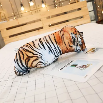 1pc 50/70cm Modeliavimas 3D Pliušinis Kačių ir Tigras Pagalvės Minkštos Iškamšos, Pagalvėlės, Sofos Dekoro Animacinių filmų Pliušiniai Žaislai Vaikams Mergina