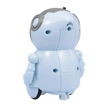 1pcs Protingas Mini Pocket Robotas Vaikščioti Muzikos, Šokio Šviesos Balso Atpažinimo Pokalbį Kartoti Protingas Vaikams, Interaktyvus Žaislas