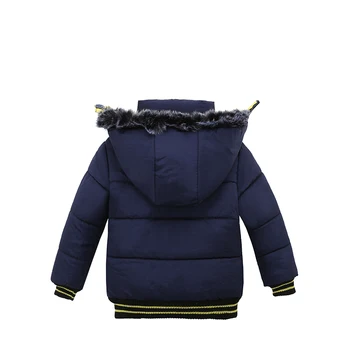 2018 Boys Blue žiemos paltai & Striukė vaikams Užtrauktukas, striukės, Berniukams, storas švarkas aukštos kokybės Berniukas Žiemos Paltai vaikams drabužių