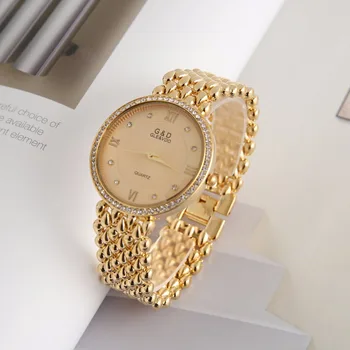2018 m. G&D Prabangos Prekės ženklo Moterų Laikrodžiai Ponios Apyrankės, Laikrodžiai Kvarciniai Laikrodžiai Suknelė Laikrodžiai relogio feminino Laikrodis Sidabro