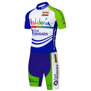 2020 juoda ANDALŪZIJOS skinsuit dviračių vyrų dviračių jumpsuit spandex triatlonas tiktų vyrų dviračių nustatyti komandos traje de ciclismo hombre