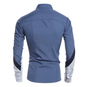 2020 metų Mados Rudenį Mens Marškinėliai Prekės ženklo Drabužių Slim Fit Kratinys Dryžuotų Drabužių Vyrų Ilgas Rankovėmis Marškinėliai Vyrams Camiseta Vyras