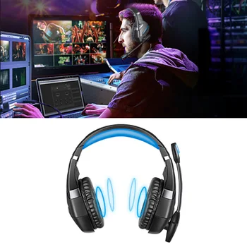 2021 nauja A2 žaidimų ausinės HiFi stereo 7.1 virtual surround bass žaidimų ausinės su mikrofonu LED šviesos, tinka PCgamers