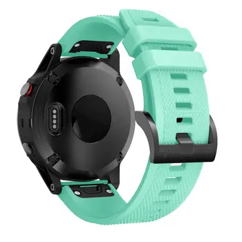 22mm Pločio Watchband Garmin Fenix 5 Dirželis su Silikono Juostų Greito Atleidimo Juosta Garmin Fenix 5 Laikrodžiai Reguliuojamas diržas dirželis