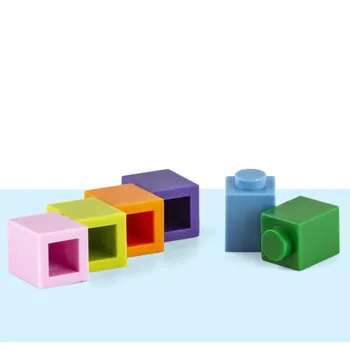 230pcs Blokai 1x1 Taškų Storio Duomenys Plytų Švietimo Kūrybos Dydžio Tilptų kurios Kitos Prekės Plastiko 