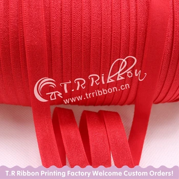 #250 Raudona kieta elastinga Headbands100 metrų/roll 3/8