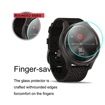 2Pack Anti-Scratch 9H Grūdinto Stiklo, Skirtas Garmin Perkelti Stiliaus Luxe HD Clear Screen Protector, GPS Žiūrėti Stiklas GarminMove Luxe