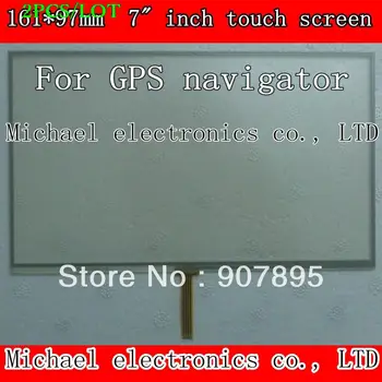 2vnt 161X97mm 7inch 4 Varžinio jutiklinis ekranas skydas /skaitmeninis keitiklis GPS navigatorius MP4 tablet pc VIDURIO pažymėti, dydis ir spalva