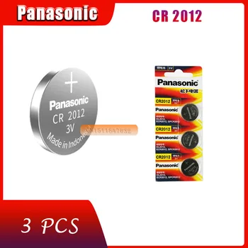 3 X originalus, visiškai naujas akumuliatorius skirtas PANASONIC cr2012 3v mygtuką ląstelių monetos baterijas žiūrėti kompiuterį cr 2012