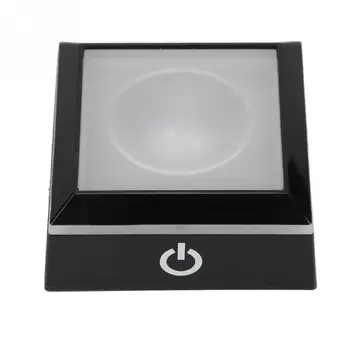 3D LED Šviesos pagrindas 2.8x1.2in Stendas Aikštės Spalvotų Kristalų, Stiklo Dekoras Aukštos Kokybės USB Įkrovimas