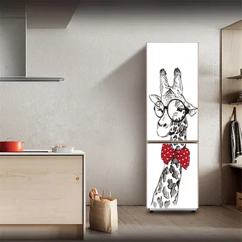 3D Lipni Tapetai Šaldytuvas Apdailos Plakatas Durų Lipduką virtuvės Spintelė Vandeniui Nuimamas Sienos Lipdukas Freskos