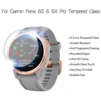 3Pcs/daug žiūrėti HD filmas Garmin Fenix 5 5s Plius 6S 6X 6 Pro Ultra Clear Grūdintas Stiklas kino Guard Premium Screen Protector