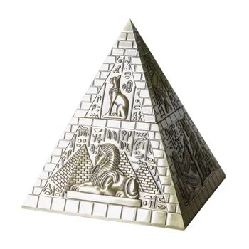 3pcs į 1set Mados Juvelyrika Langelį Nustatyti Senovinių Namų Dekoro Egipto Piramidės Dizaino Dovanų talpinimo Metalo Meno Amatų Pakabukas Apdaila