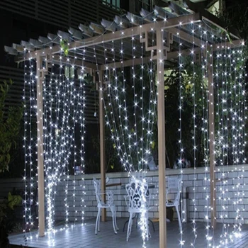 3x3m led vestuvių pasakų styginių šviesos kalėdų šviesos 300 led pasakų šviesos girlianda sodo šalis užuolaidų apdaila