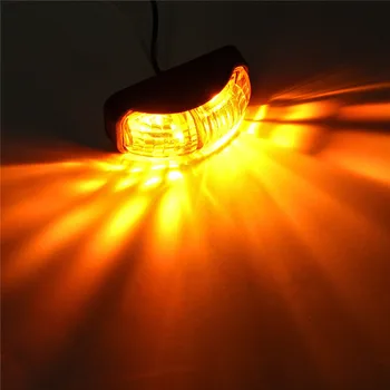 4PCS LED Lemputės 12 v Sunkvežimių SMD LED Automobilių Auto Sunkvežimių Priekabos Šoniniai Gabaritiniai Šviesos Indikatorių Gintaro Indikatorius Led Žibintai, Aksesuarai