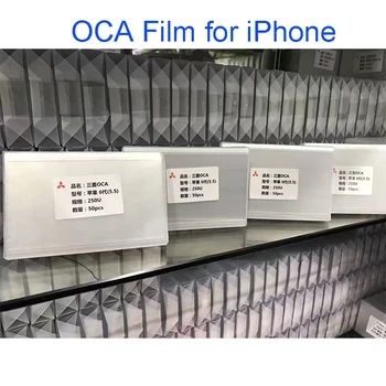 50pcs 250um OCA Optinis Aišku, Klijais iPhone 4.7 5.5 colių 6 6S 7 8 X OCA Klijai Samsung Galaxy S7 S8 S9 S10 Plus 