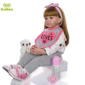 60CM didelis atgimsta bamblys princesė mergina lėlės Silikono vinilo reborn lėles realista bebes atgimsta Bonecas vaikui, dovana, žaislai