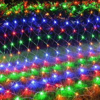 6x4M LED Grynasis Akių Pasakos String Light Christmas Garland Lango Užuolaidėlė Pasakų Šviesos Vestuves Atostogų Šviesos