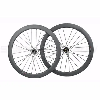 700C 45mm kelių dviratis cyclocross ratų diskiniai stabdžiai anglies ratų kniedė, skirta vamzdinės anglies ratų center lock stebulės