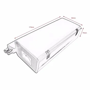 AC 100-240V Adapteris Maitinimo Įkroviklio Kabelis X-BOX 360 Slim Idealus Pakeitimas Įkroviklį Su LED Indikatorius, EU Plug