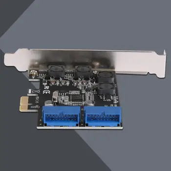 ALLOYSEED USB 3.0 PCIE PCI Express Kontrolės Kortelės Adapteris Darbalaukio Priekiniai PCIe Perdavimo USB3.0 19PIN Sąsajos Adapteris Kortelės