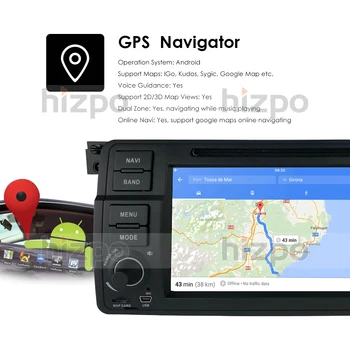 Android10 4G Automobilių GPS GROTUVAS Už BMW E46 M3 MG ZT ROVER 75 GPS stereo garso, navigacijos, multimedijos ekrane headunit USB OBD DVD, DAB