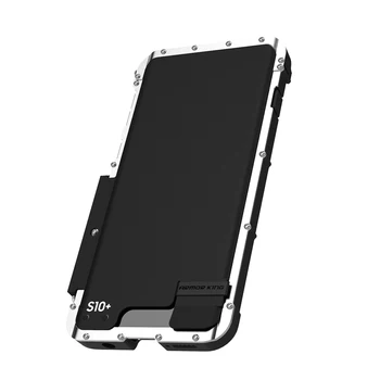 Armor King Nerūdijančio Plieno Metalo Flip Case For Samsung Galaxy S10 Plius s10 S10E 5G 10 Pastaba atsparus smūgiams gaubtas S9 plus S9 S7 S8