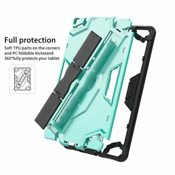 Atsparus smūgiams Šarvai TPU+PC Dirželis Stovėti Cover Case For Samsung Galaxy Tab 8.0 2019 SM-T290 SM-T295 T290 T295 T297 Tablet