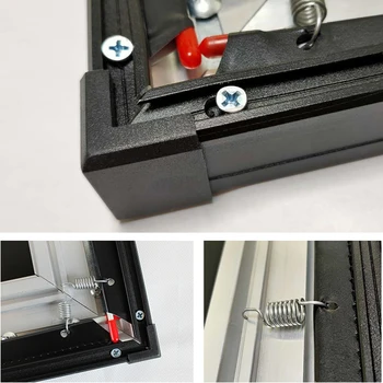 Aukštos Klasės Anti-Šviesos Projektorius, Ekranas, 120 Cm, 16:9 PVC Pilka Crystal Slim Frame ALR Projekcija Užuolaidų