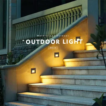 Aukštos Kokybės LED Footlights 1W/3W Įterptųjų Sienų šviestuvai Lauko Vandeniui Žingsnis Žibintai Laiptai Šviesos Duru Naktį Žibintai NR-109