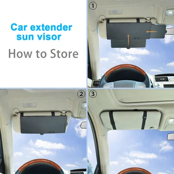 Automobilio Salono Saulės Skydelis Extender Langą Padengti skėtį nuo saulės UV Apsauga Traukti Žemyn