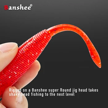 Banshee Širdys Minkštas Masalas 95mm 5g Easy Shiner Shad Žvejybos Masalas, Skirtas Bass Silikono Verpimo Sūraus Jūros Pesca SwimbaitsWobbler Rinkinys