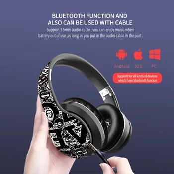 Bevielės Ausinės Bluetooth Ausinių Muzikos Ausines Su Mic Ausinės Ištraukiamas Kompiuterinių Žaidimų Ausinės Dropshipping