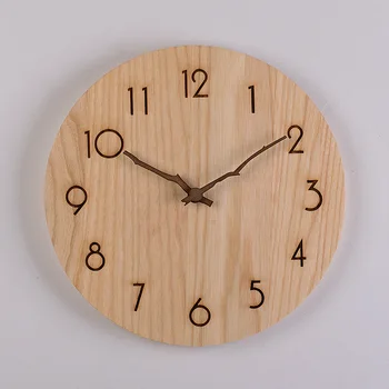 Didelis Medienos Sieninis Laikrodis Retro Šiuolaikinės Virtuvės Soild Medienos Laikrodis Shabby Chic Kambarį Žiūrėti Namuose Miegamasis Silent Reloj Dovana FZ779