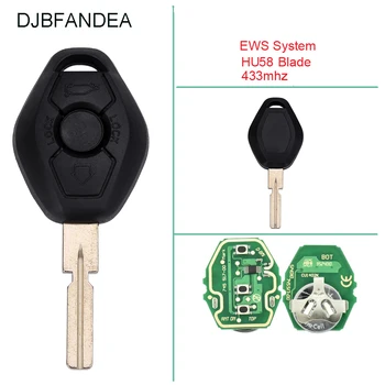 DJBFANDEA 433Mhz Nuotolinio Klavišą BMW 318 325 330 525 530 540 E38 E39 E46 EWS M5 X3 X5 EWS Sistemos Raktas chip NR.