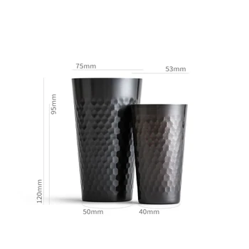 Dozavimo puodelio kavos skonio taurės 150/300ml kavos kvapo taurės barista priemonė, EK43 Fuji šlifavimo milteliai dėklu, Rankų darbo vario puodeliai