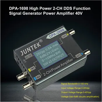 DPA-1698 Didelės Galios Dual Channel DDS Funkcija Signalo Generatoriaus, Vairo Stiprintuvo, DC Galios Stiprintuvo 40V 0-100KHz ES/JAV Plug