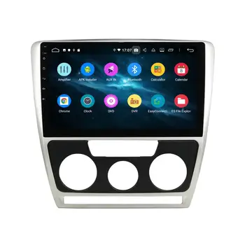 DSP Android 9 GPS Navigacija, Automobilinis DVD grotuvas, Skoda Octavia 2007-2009 auto radijas auto stereo žaidėjas galva uint multimedijos 4+64