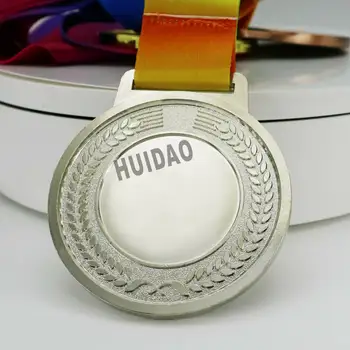 Dydis 70MM Runner-up Medaliai Sidabro Medalį Veikia Rungtynės Metalo Medalis Wih Minkštas Emalio Procesas Sidabro Medalio Laimėtojas sutarties Sudarymo