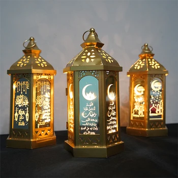 EID Šalis, LED Lemputė šviečia EID Mubarakas Ramadanas Dekoracija Namuose Ramadanas Kareem Kabinti Žibintų Islamo Musulmonų Atveju Šalis Suppli