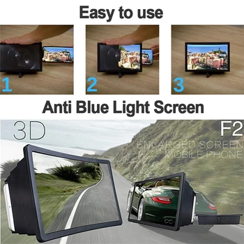 Ekrano Stiprintuvą, mobiliojo Telefono Ekrano Didintuvai Didinamojo Stiklo Mobiliojo Portable 3D Vaizdo Projektorius, Stovas Laikiklis Laikiklis